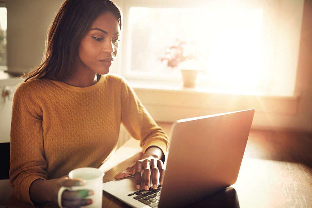 Woman is a landlord who is looking to accurately price her rental property